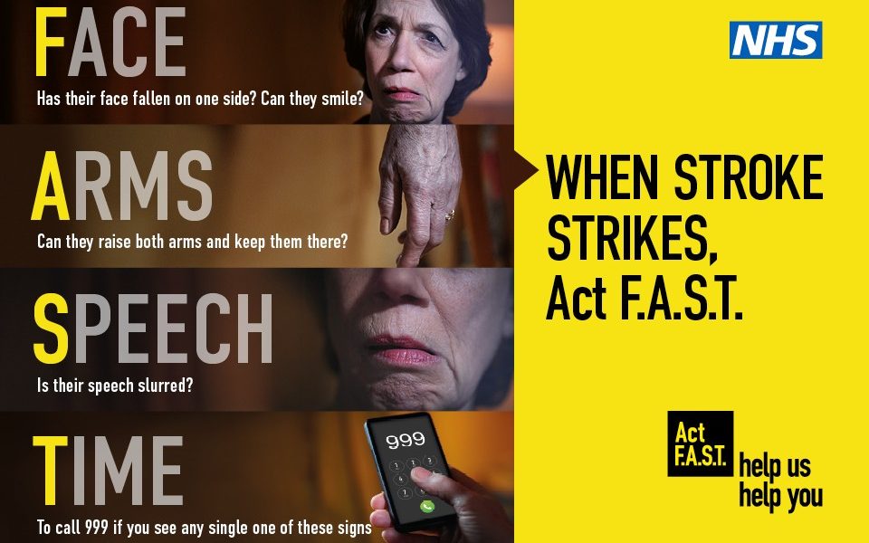 Don’t let Covid stop you from acting FAST against stroke