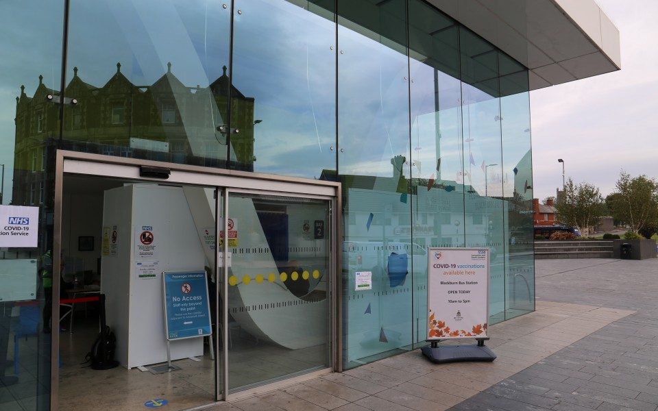 Blackburn bus station hosts pop-up Covid vaccination site