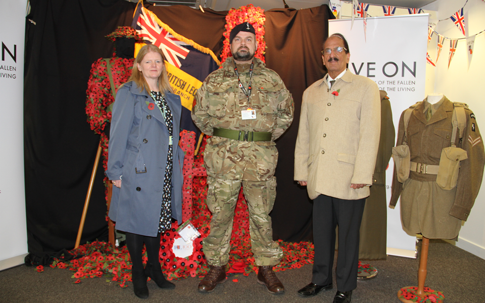 Council bosses show their support for the Royal British Legion Poppy Appeal