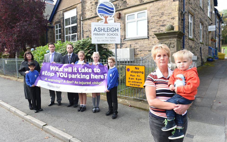 Road safety champion visits school