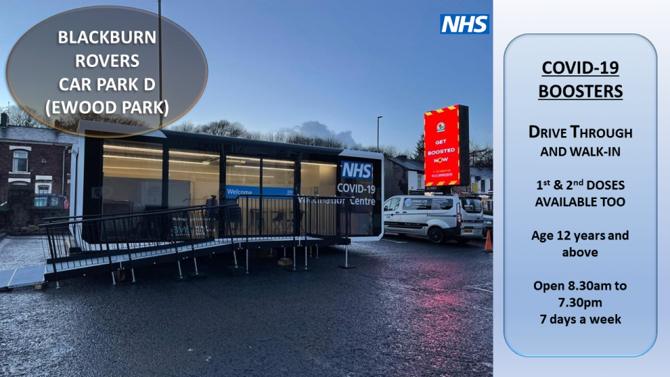 Ewood Park scores Lancashire’s first drive-through vaccination clinic!