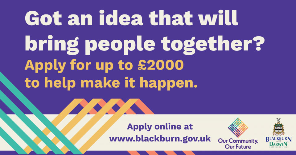 Small grants of up to £2,000 available for community projects