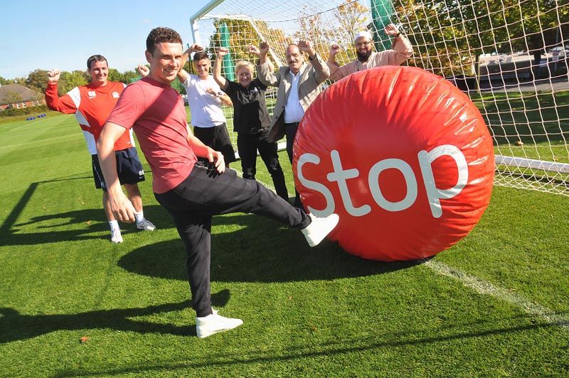 Blackburn Rovers and the Council team up to encourage local smokers to ‘kick the habit’