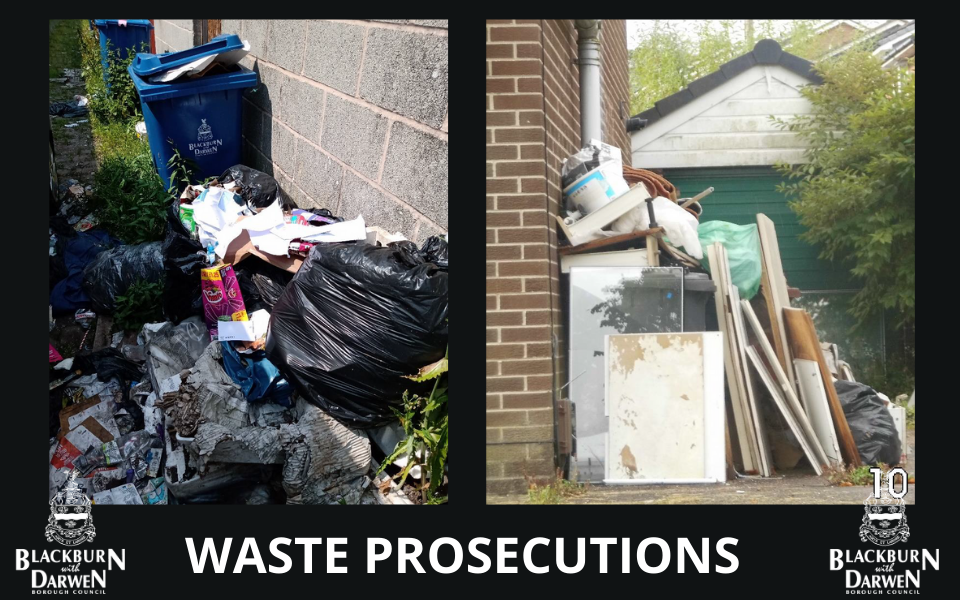 Five residents prosecuted for waste offences