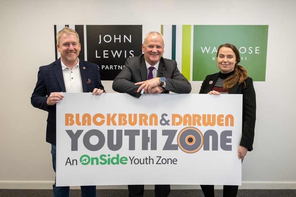 John Lewis Foundation’s £100,000 Christmas gift to Youth Zone Darwen