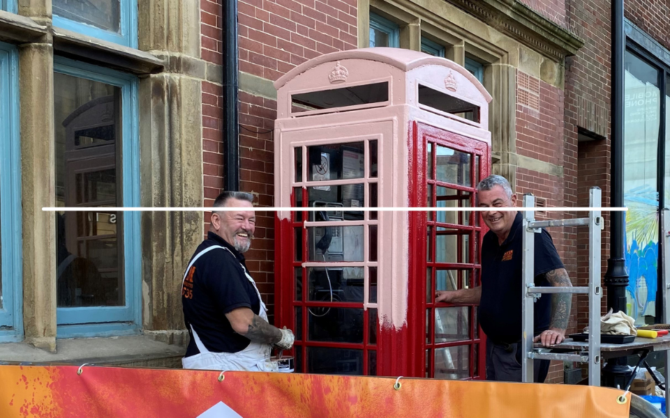 Blakey Moor’s Grade II Listed red telephone box gets restored