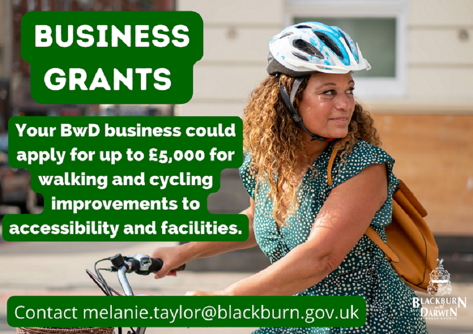 Walking and Cycling Opportunities for BwD businesses – are you eligible for £5000 grant?