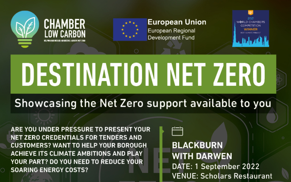 Blackburn with Darwen businesses headed for Destination Net Zero