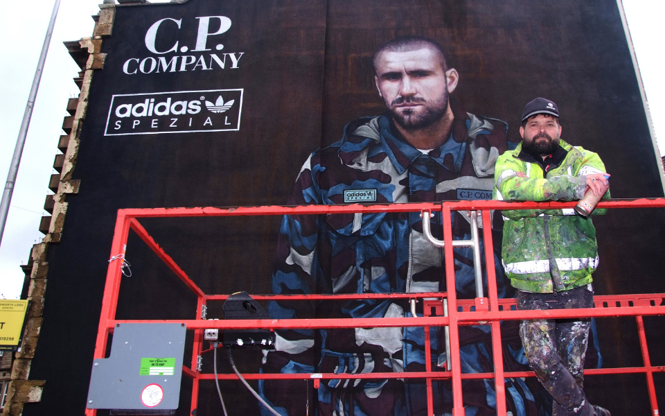 England footballer Luke Shaw depicted in huge mural unveiled in Darwen