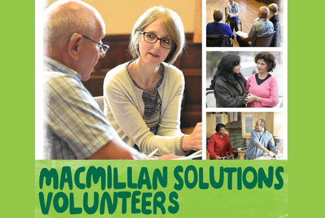 Could you become a Macmillan Solutions Volunteer and help people affected by cancer?