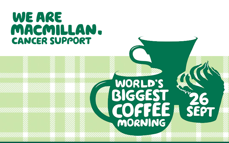 Have a Coffee, a Cake and a Chat and Help Beat Cancer.