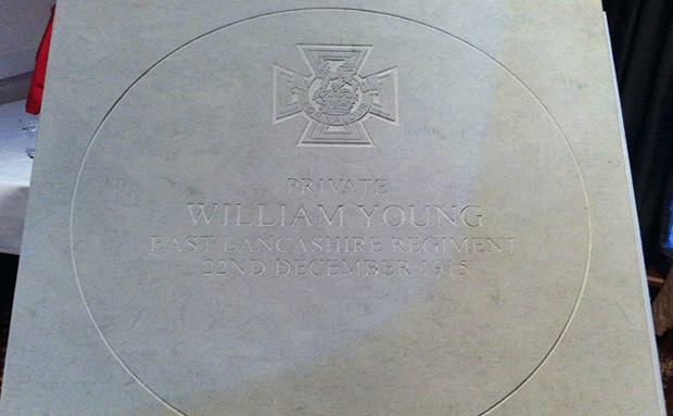 Paving stones to mark WW1 Victoria Cross winners